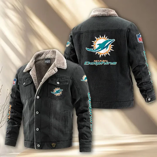 MIA x NFL Fleece Lined Denim Jacket DatND DVT