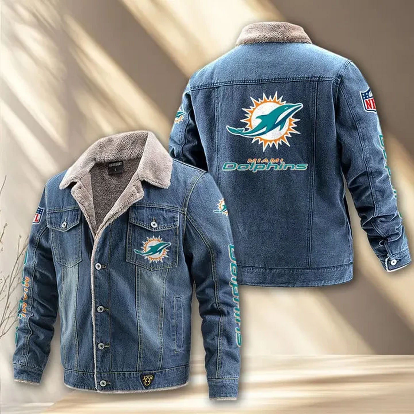MIA x NFL Fleece Lined Denim Jacket DatND DVT