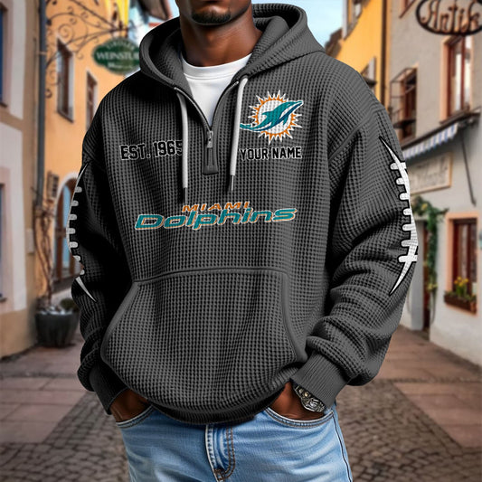 MIA x NFL Waffle Hoodie DatND DVT