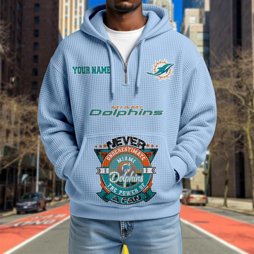 MIA x NFL Waffle Hoodie DATND TANTD