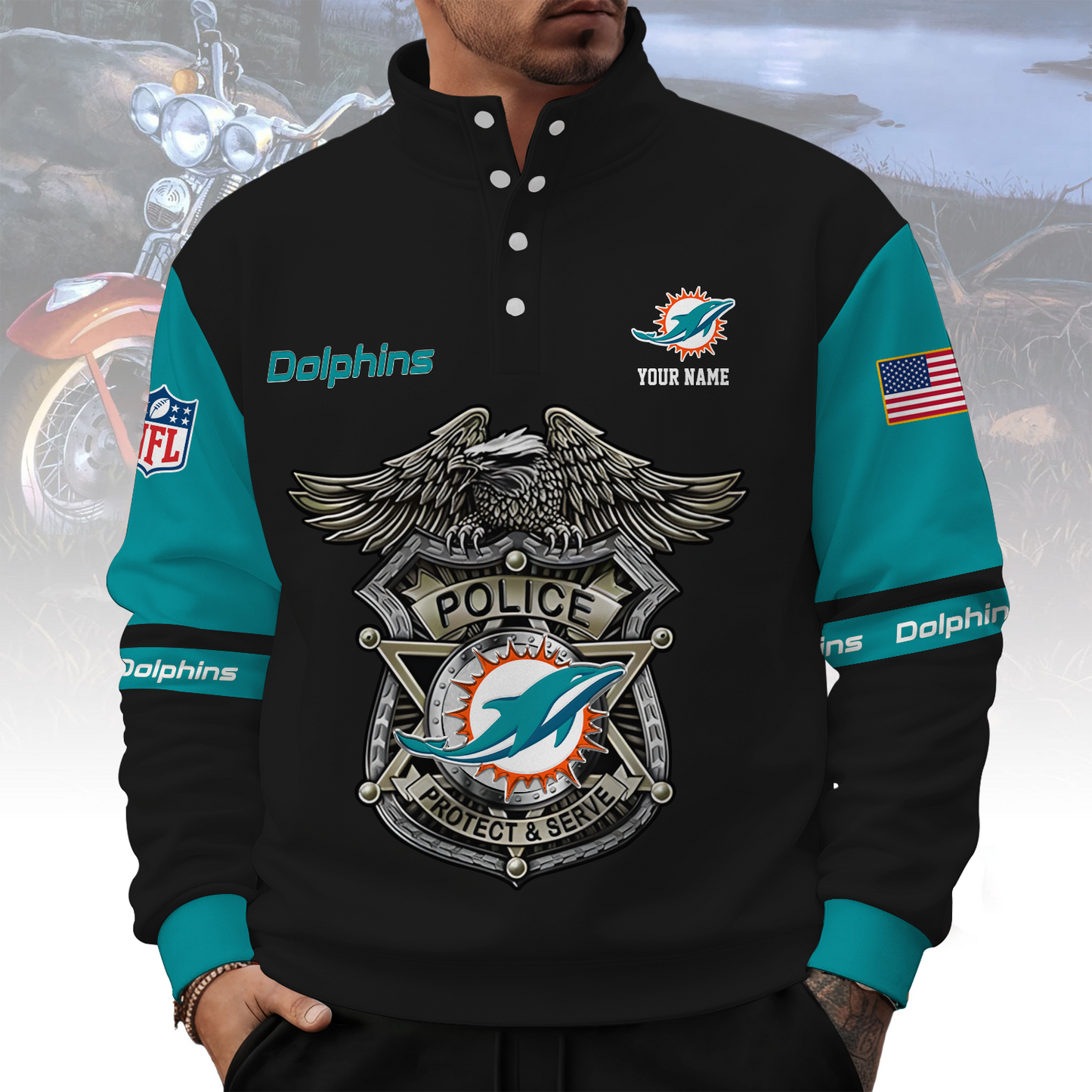 MIA x NFL Western Style Sweater With Buckles DatND ThuongNH