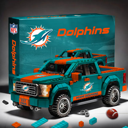 NFL 3D Racing Truck Model Building Block Set 2411 V1 NAK NHM