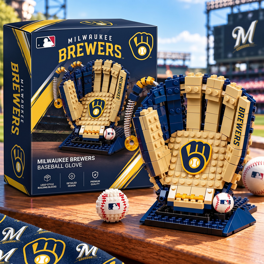 MIL X MLB Teams Baseball Glove Building Block Set