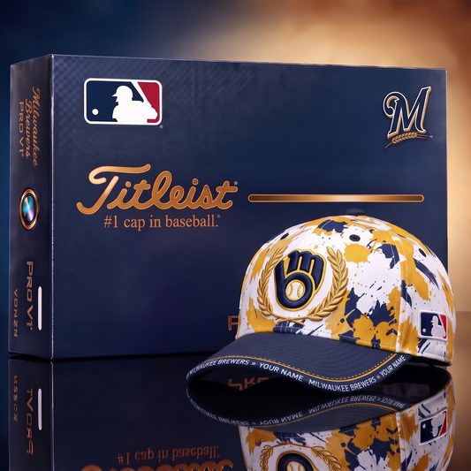 MIL  X Premium MLB Titleist Baseball Cap with Gift Box