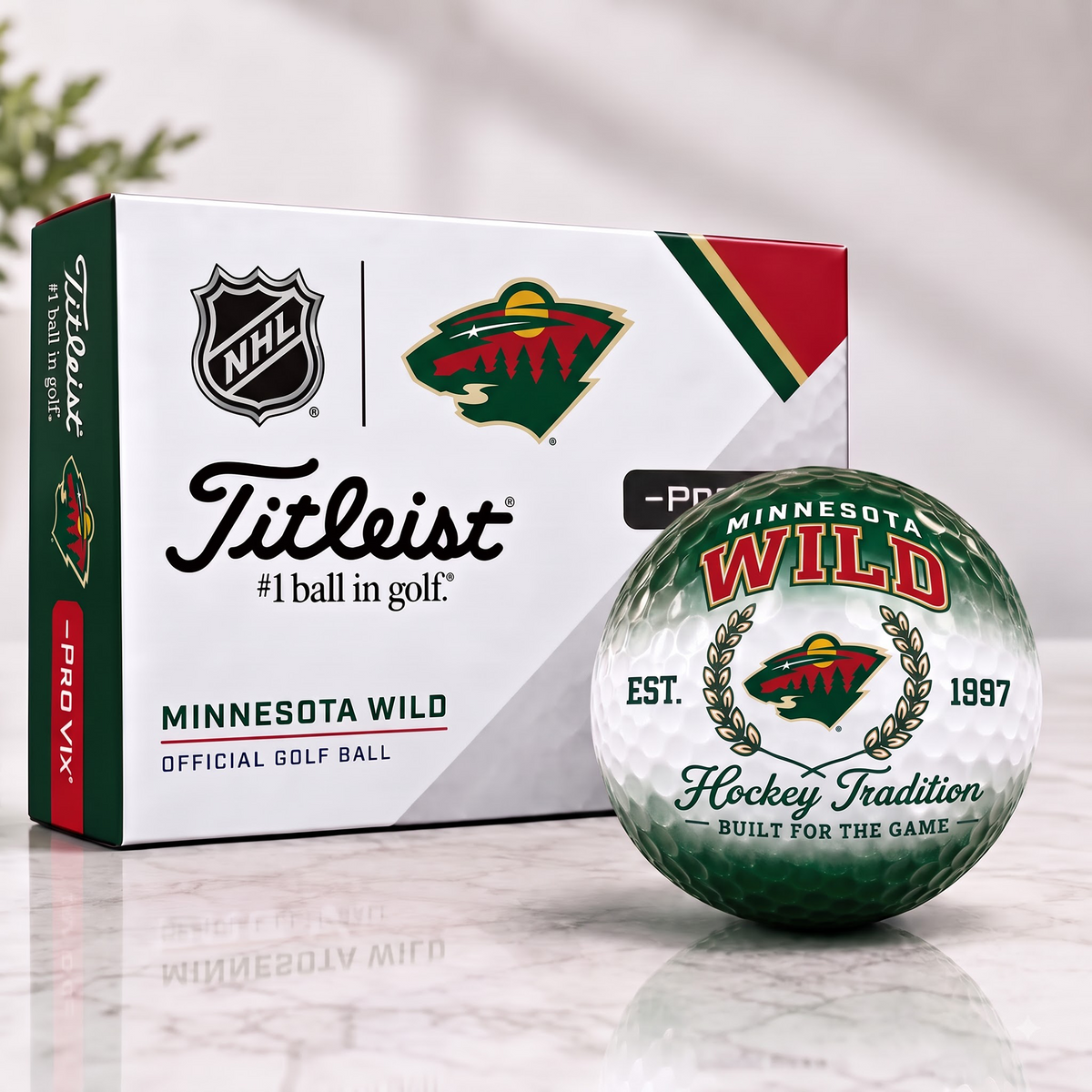 MIN X Custom NHL Football Tradition Golf Ball Set