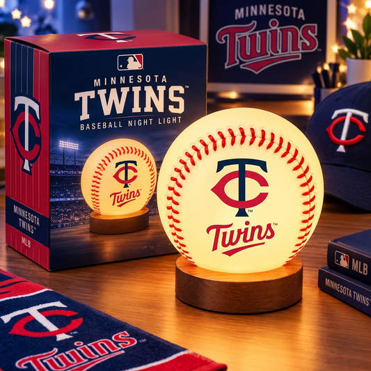 MIN X MLB Baseball Night Light Lamp