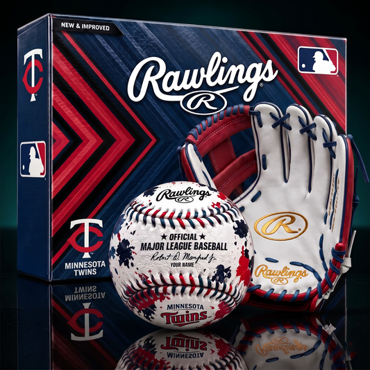 MIN X PREMIUM MLB Personalized Baseball – Custom Name Edition