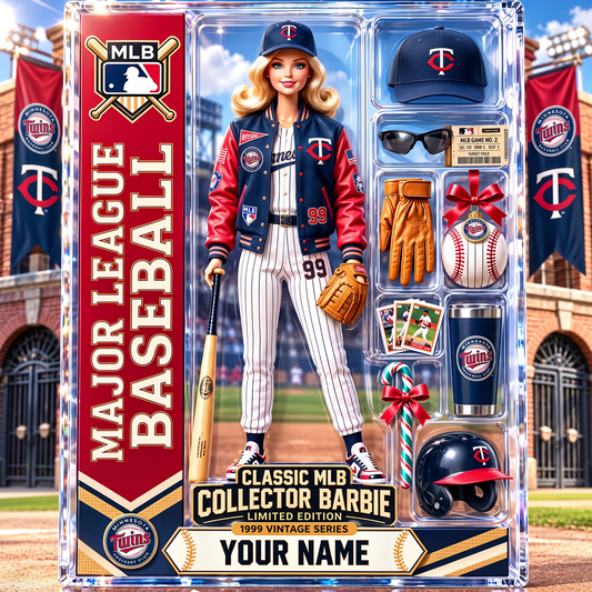 MIN X Personalized Classic MLB Collector Barbie Acrylic Block Plaque