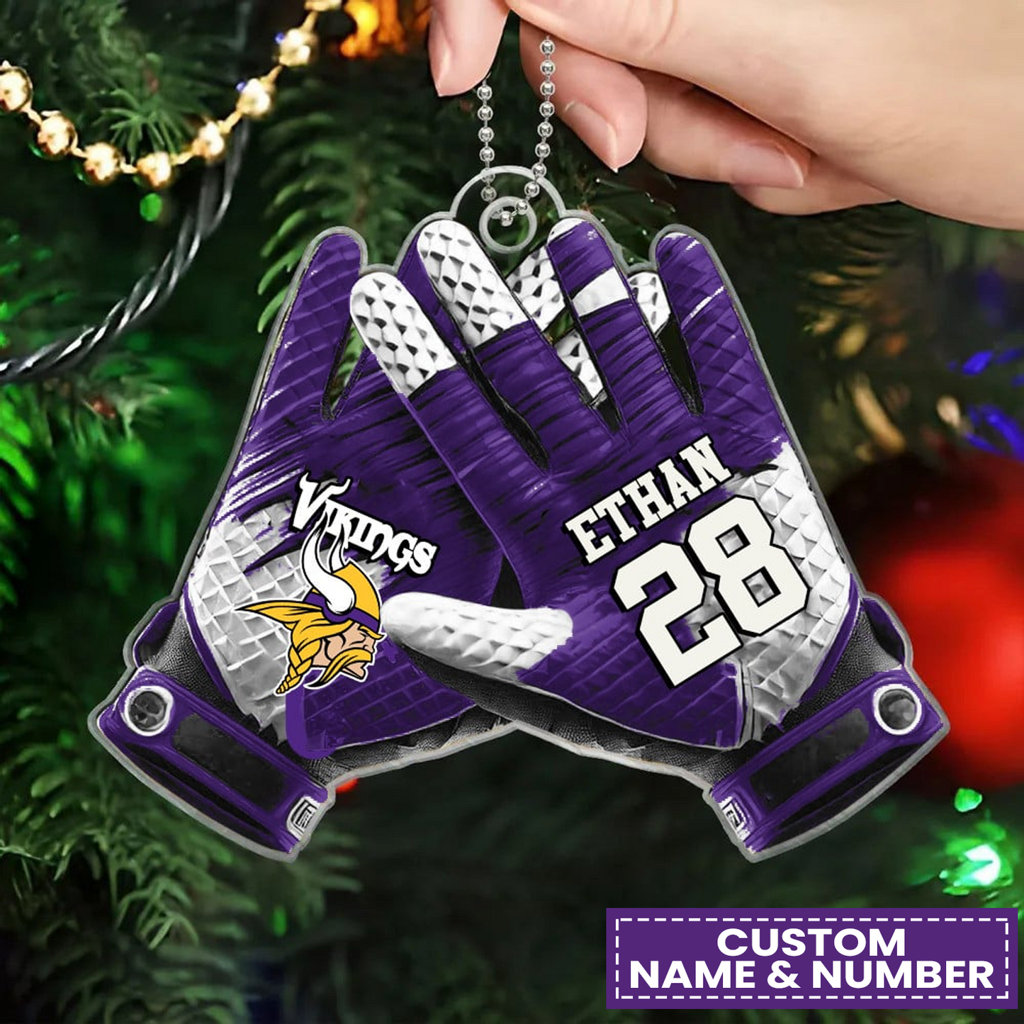 MIN x NFL Customized Christmas Acrylic Ornament DATND TANTD