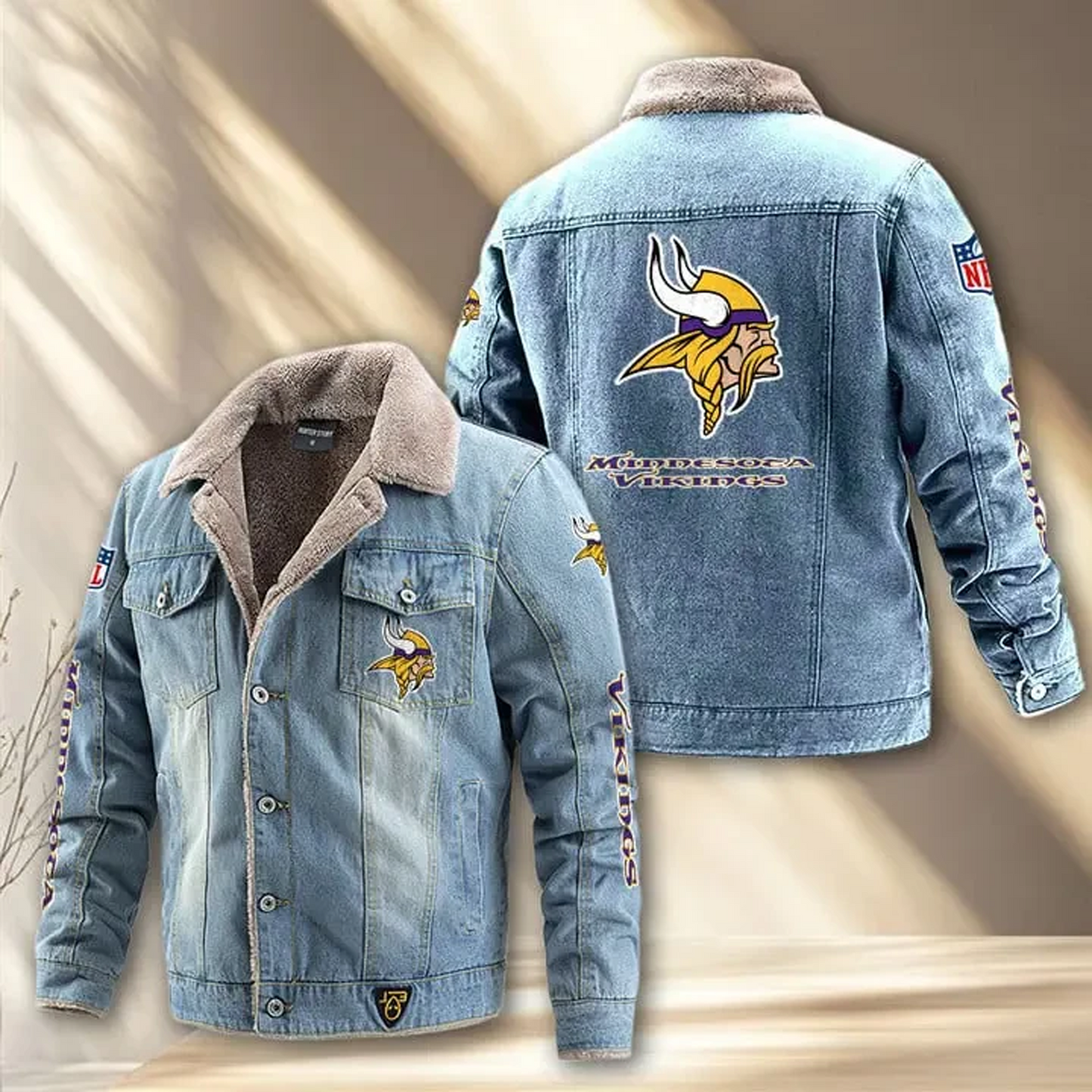 MIN x NFL Fleece Lined Denim Jacket DatND DVT