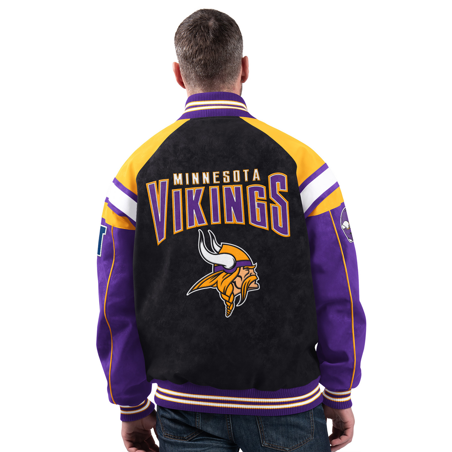 MIN x NFL Officially Licensed Faux Suede Jacket DATND TANTD 261125