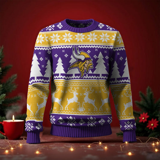 MIN x NFL Premium Ugly Christmas Sweater DatND DVT