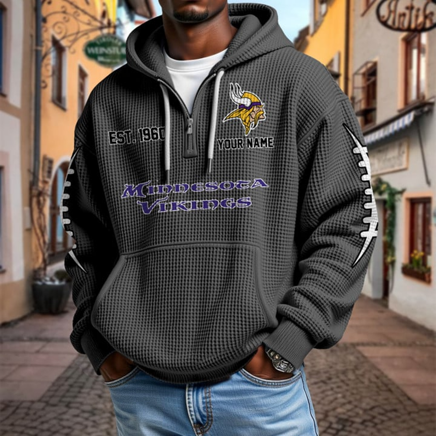 MIN x NFL Waffle Hoodie DatND DVT