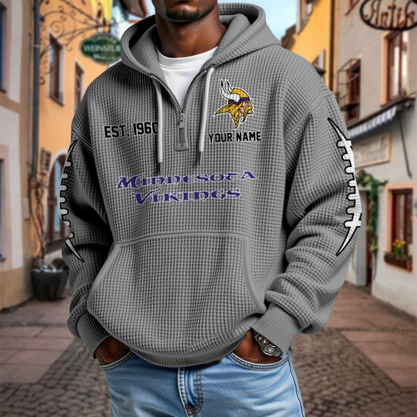 MIN x NFL Waffle Hoodie DatND DVT