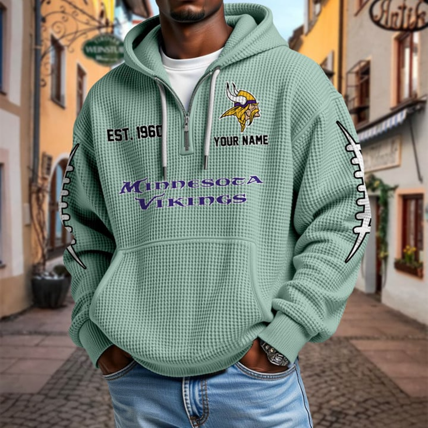 MIN x NFL Waffle Hoodie DatND DVT