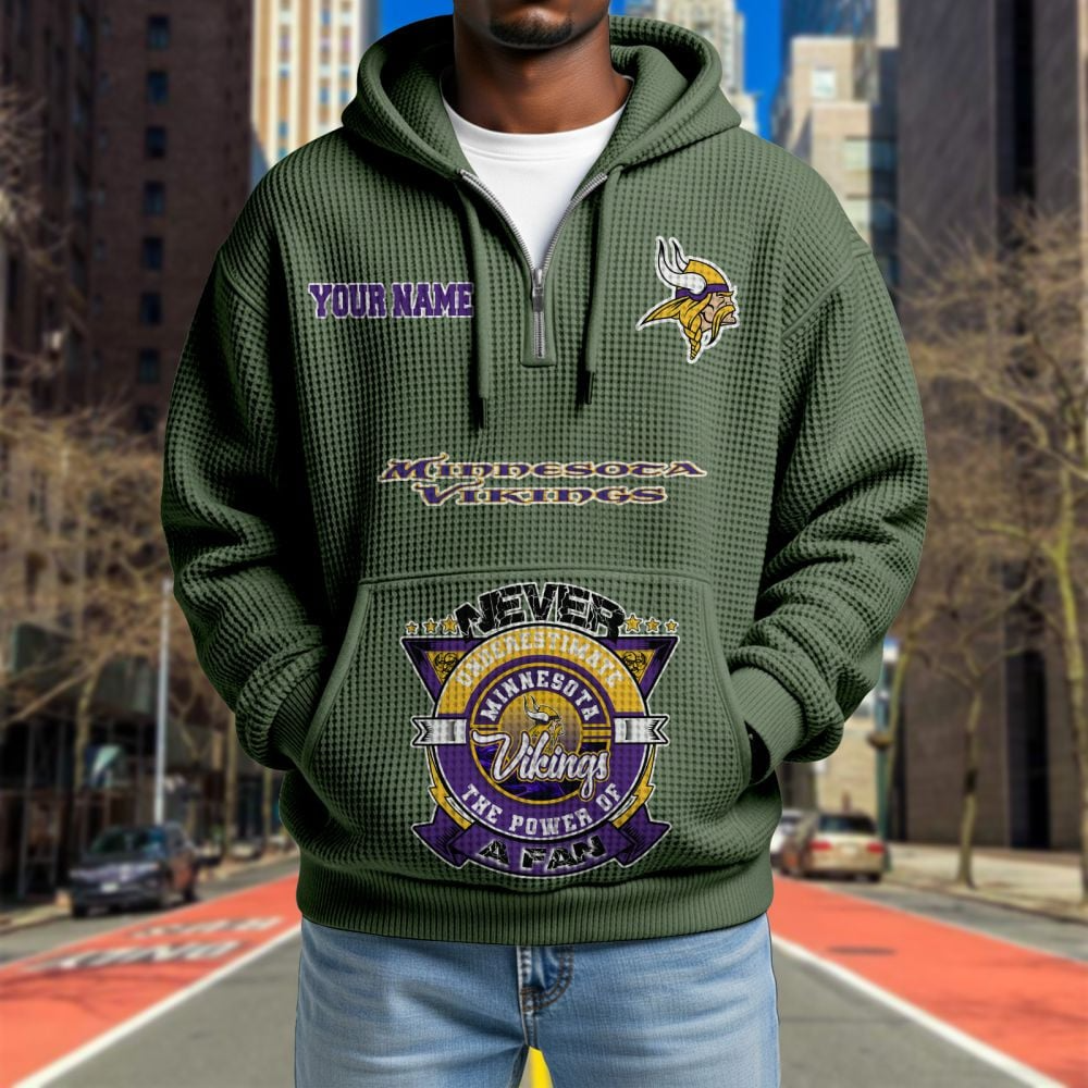 MIN x NFL Waffle Hoodie DATND TANTD