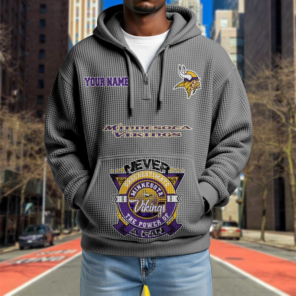 MIN x NFL Waffle Hoodie DATND TANTD