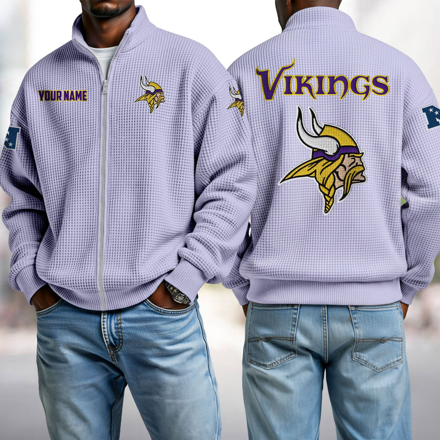 MIN x NFL Waffle Zip-Up Sweatshirt DatND DVT