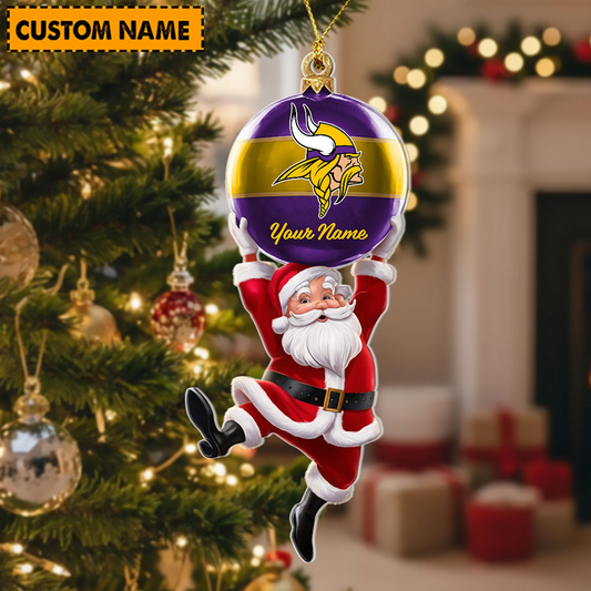MIN x Personalized NFL Acrylic Ornament Christmas DATND TANTD