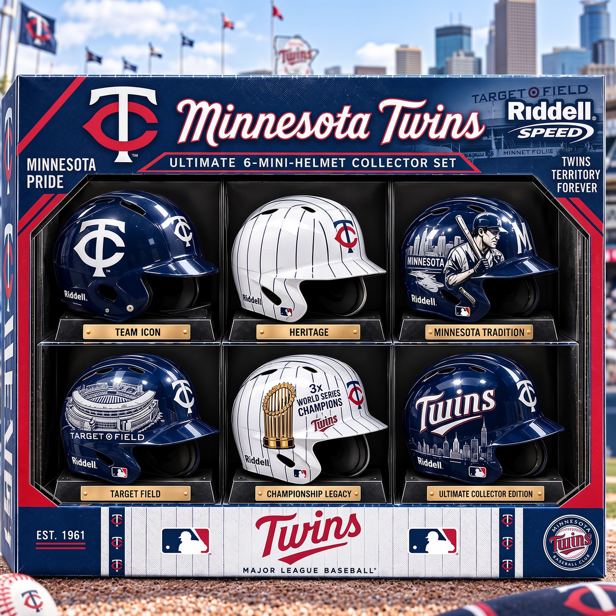 MIN x Premium MLB Mini Helmet Collection