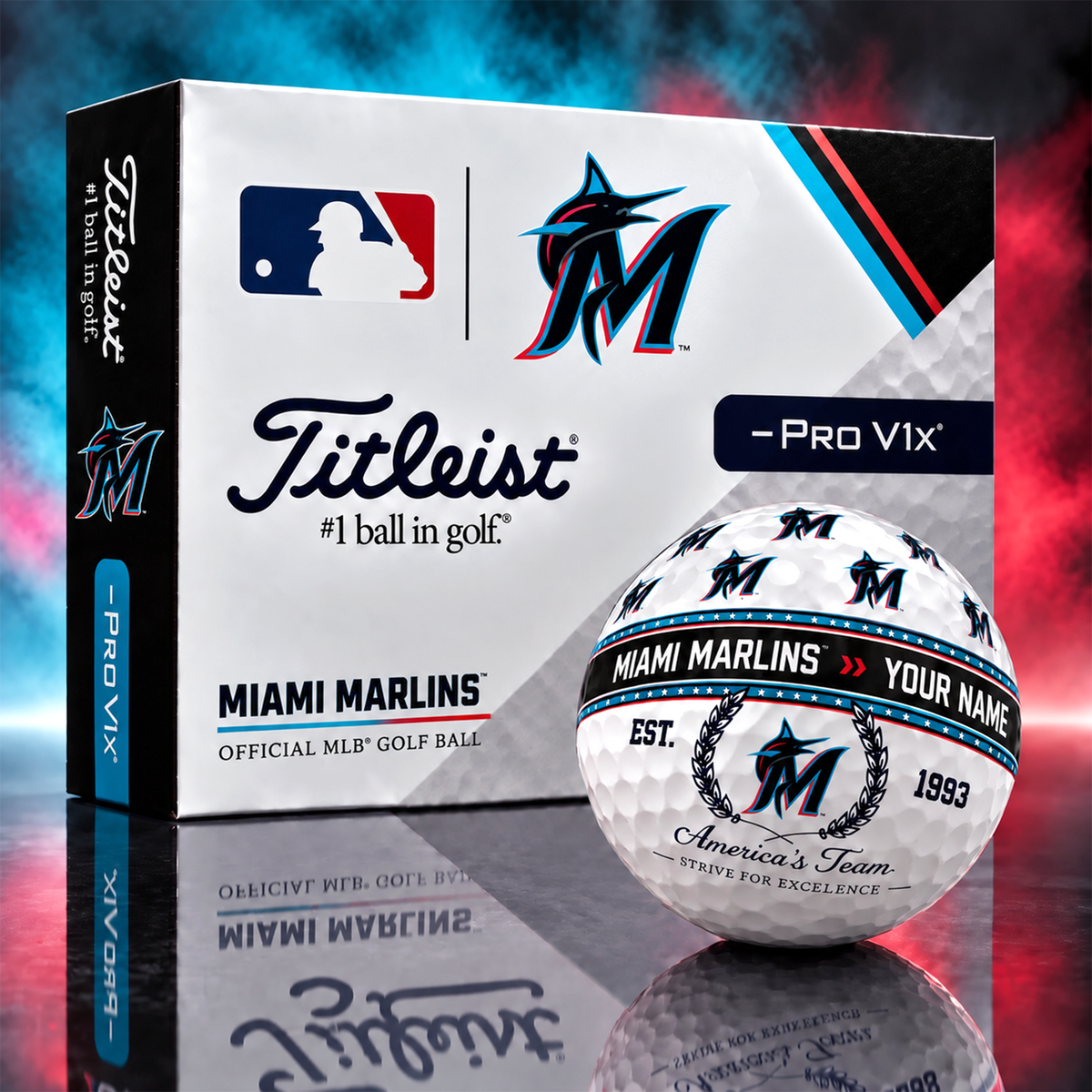 MM x MLB Titleist Pro V1x Golf Ball Set