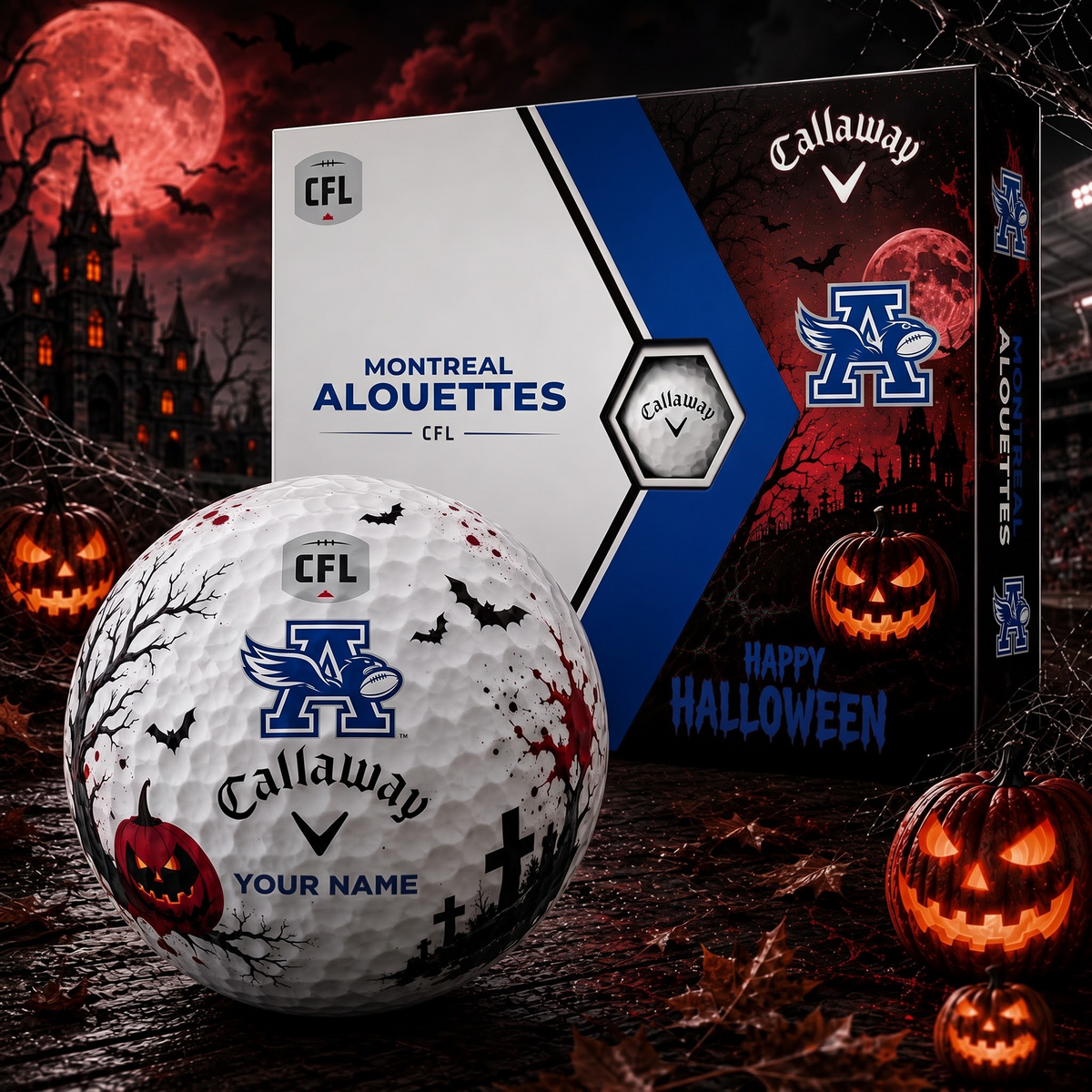 MON X Premium CFL Halloween Golf Ball Limited Edition