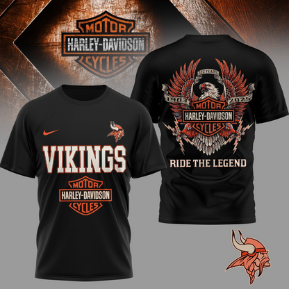 MV Premium NFL 122 Year Motorcycle 3D Shirt DDT NTL