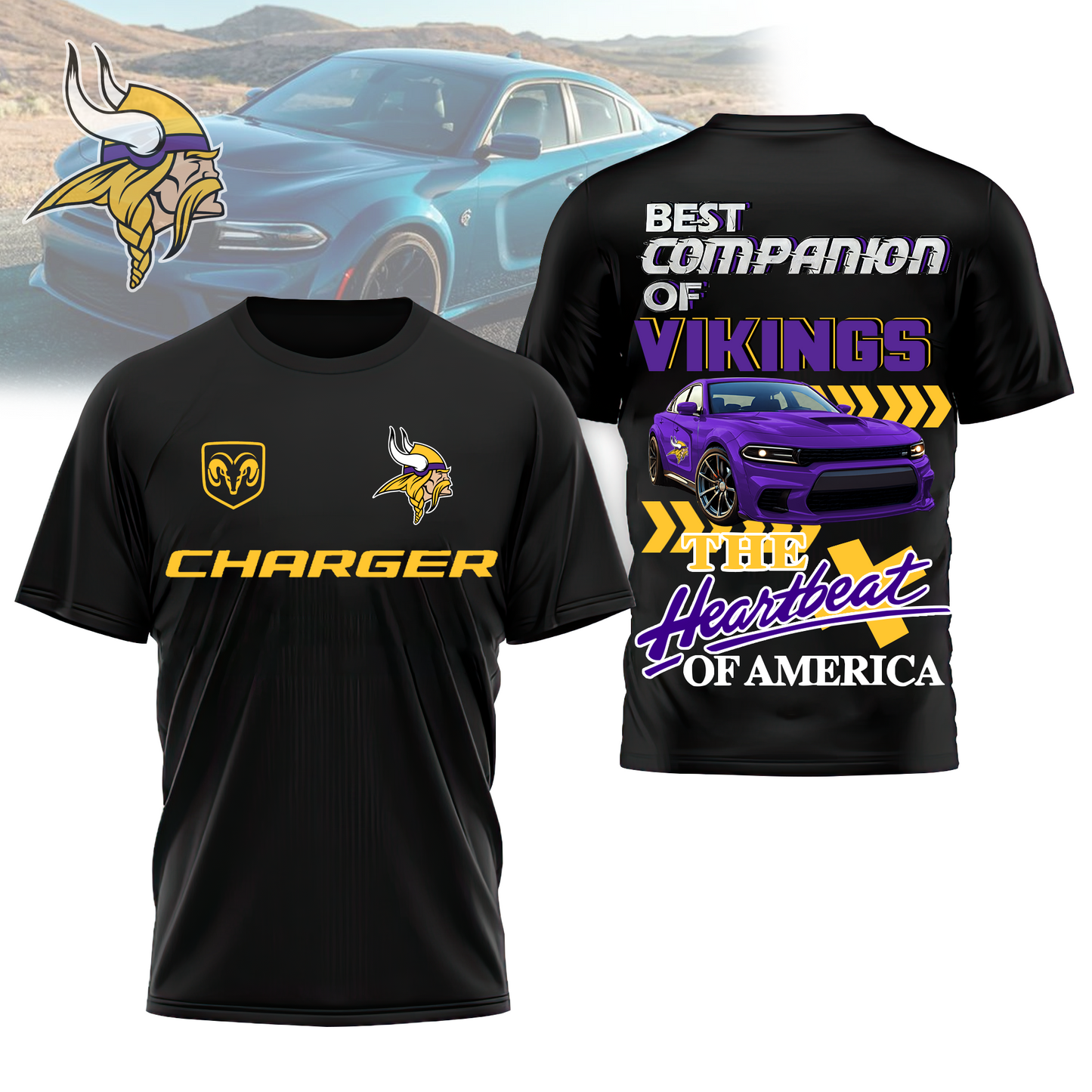 MV Premium NFL DC Car 3D Shirt DDT CTND