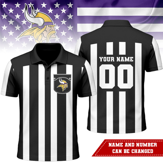 MV Premium NFL Referees 3D Polo Shirt DDT NTL