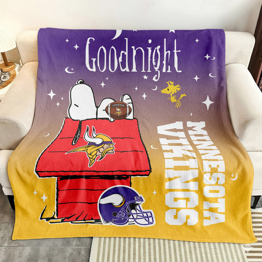MV Premium NFL Snoopy Fan Blanket DDT NTL