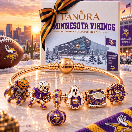 MV x Luxury NFL Gold Charm Halloween Bracelet