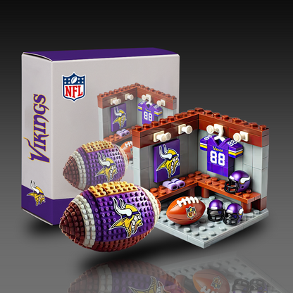 NFL Team Ball & Changing Room Building Block Football Set DDT CTND