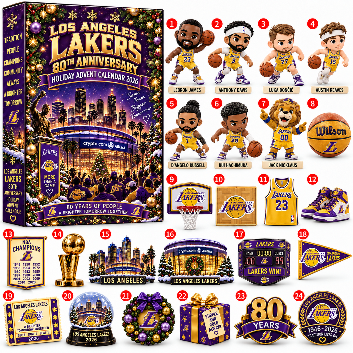NBA x LAK Christmas 2026 Advent Calendar