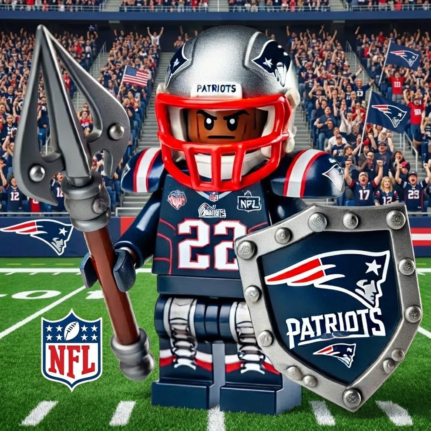 NE X NFL NFL Football Team Acrylic Plaque 0412 NAK NHT
