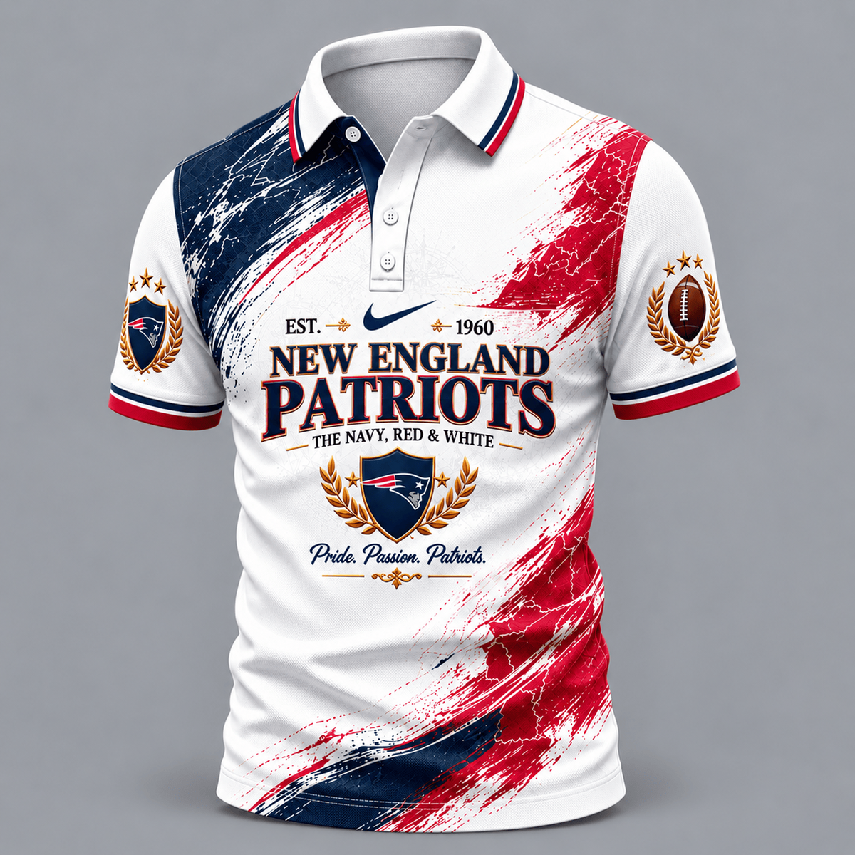 NE X Premium NFL Classic Fan polo