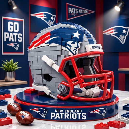 NE X Premium NFL Football Helmet Building Block Set