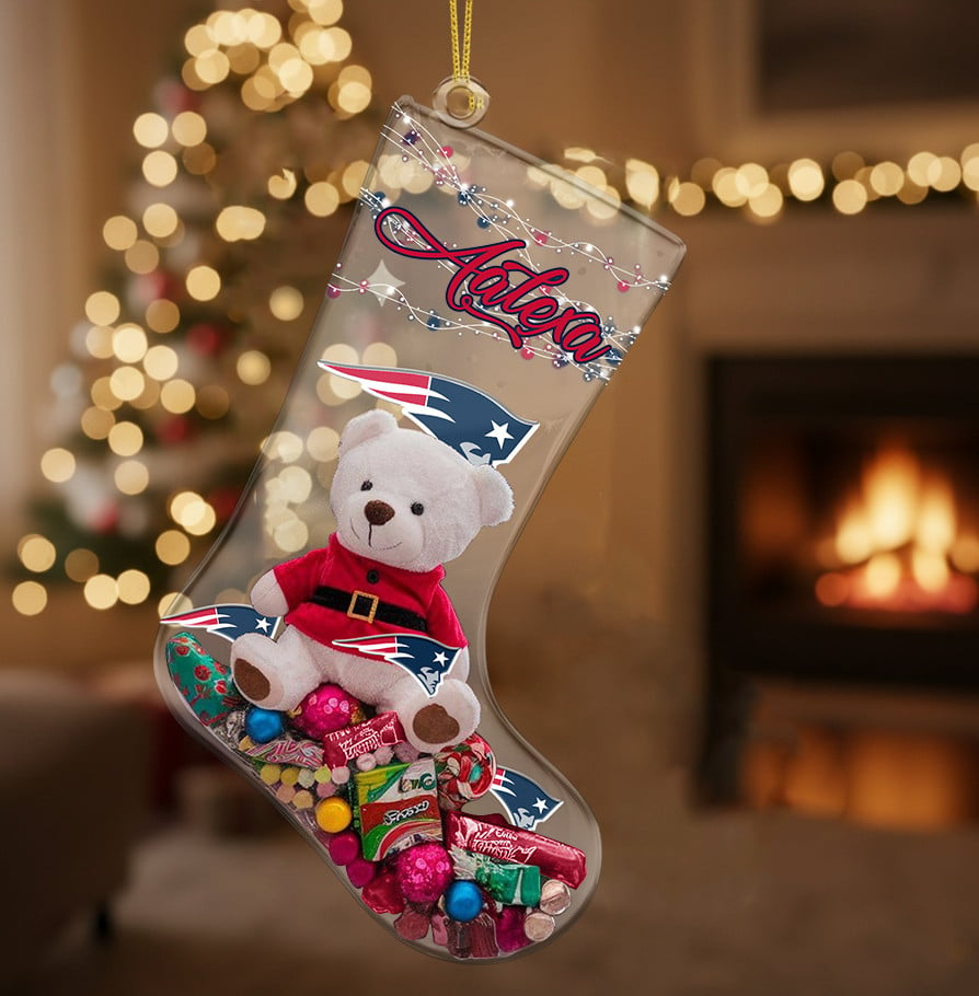 NE x NFL Christmas Personalized Acrylic Ornament DatND DVT