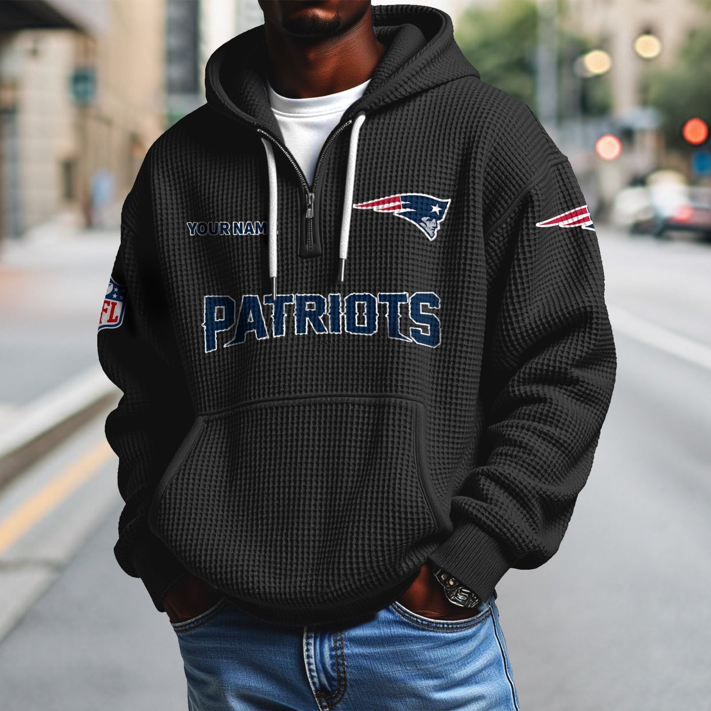 NE x NFL Waffle Hoodie DatND DVT
