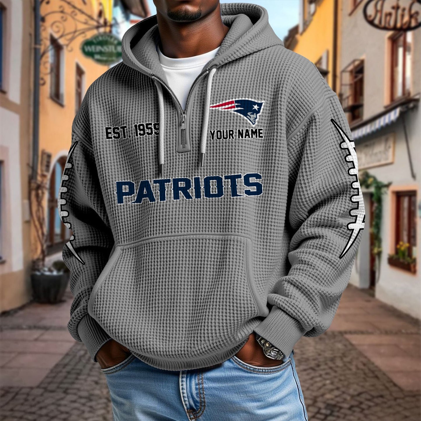 NE x NFL Waffle Hoodie DatND DVT