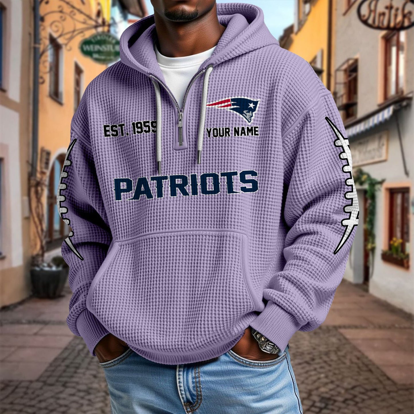 NE x NFL Waffle Hoodie DatND DVT