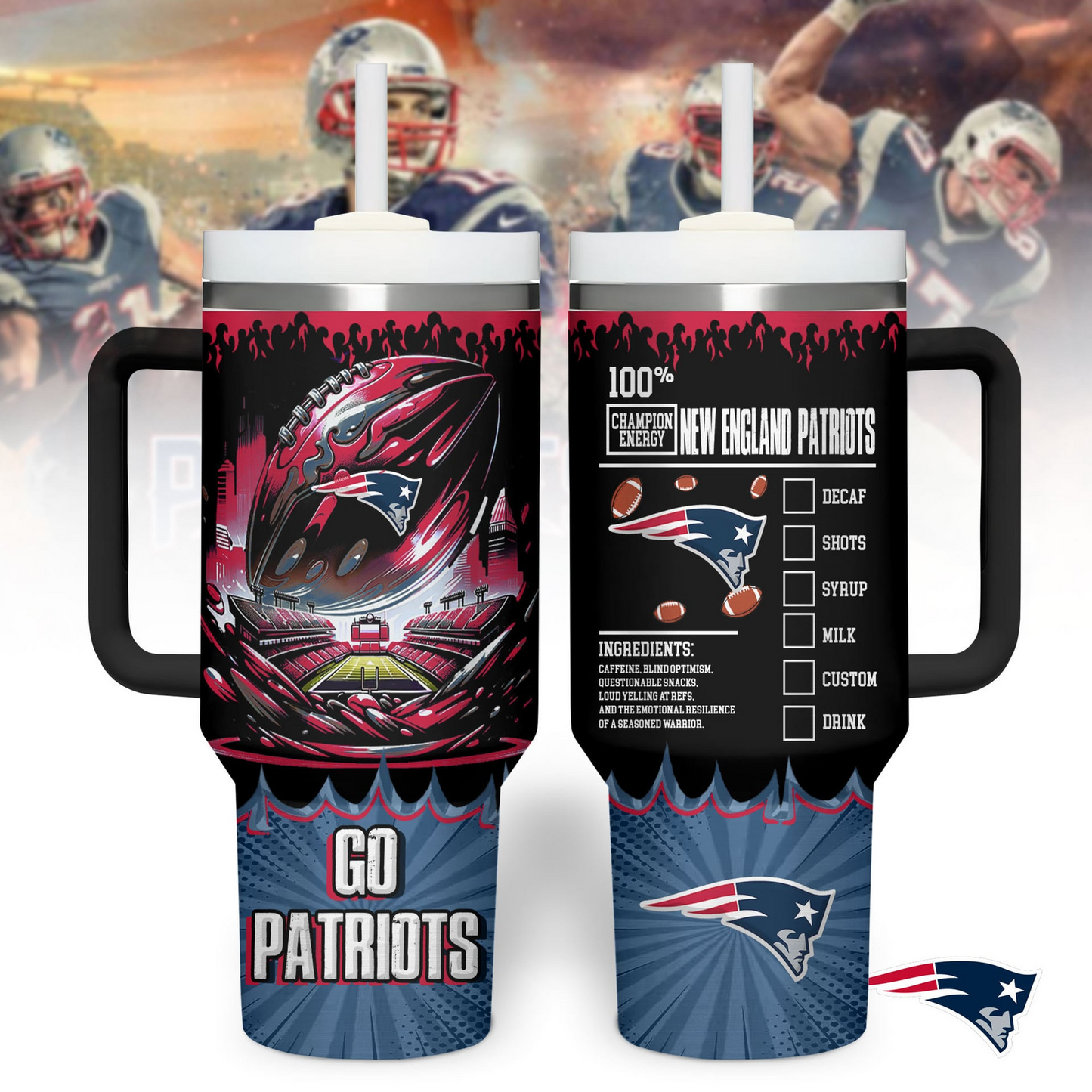 NEP Premium NFL Champion Energy Tumbler 40oz DDT CTND