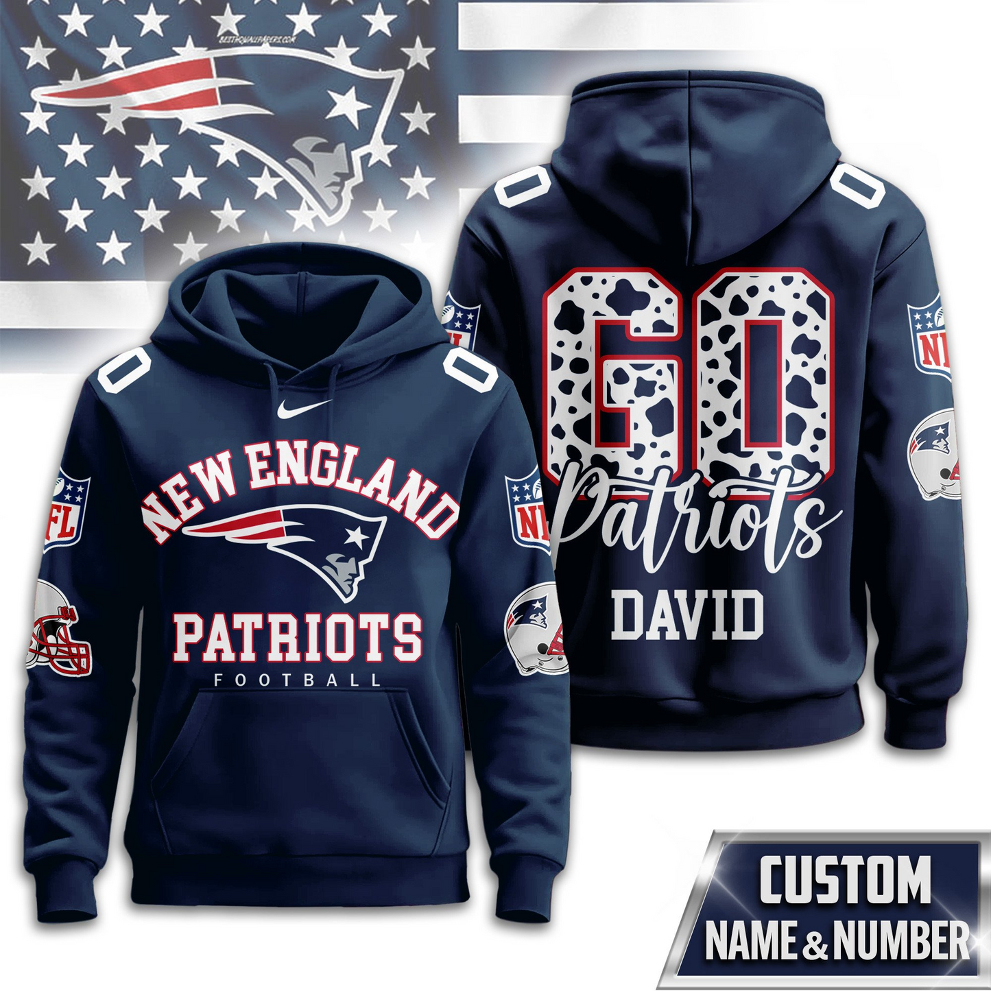 NEP Premium NFL Custom Game Day Hoodie DDT NTL