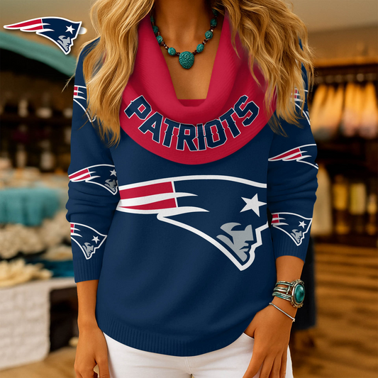 NEP Premium NFL Fan Cowl Neck Sweater 3D Shirt DDT NTL