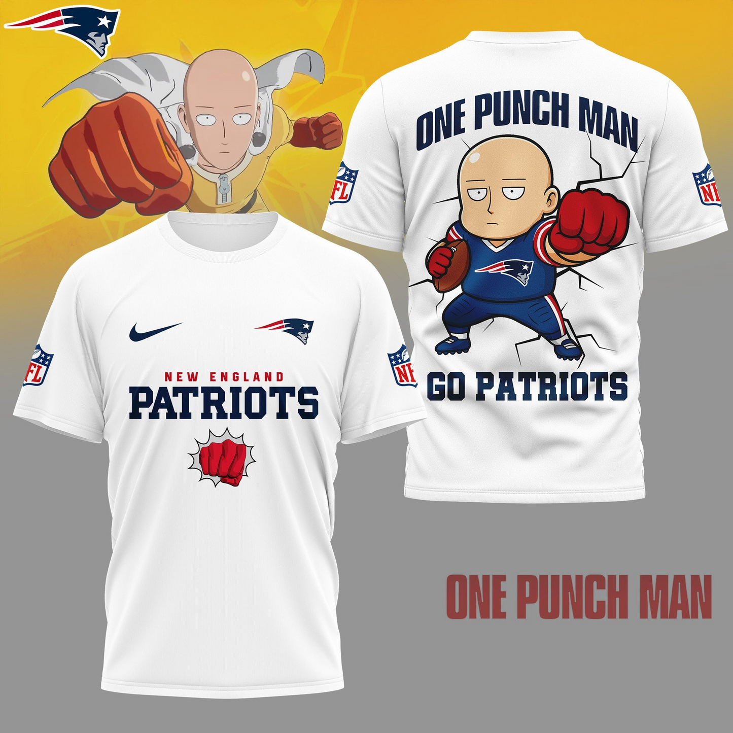 NEP Premium NFL One Punch Man Fan 3D Shirt DDT NTL