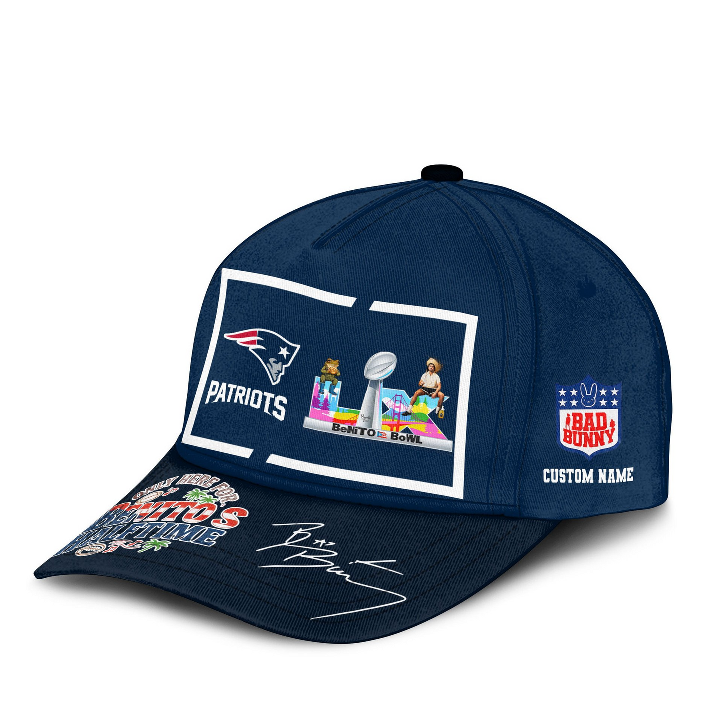 NEP Premium NFL Only Here For Benitos Halftime Cap DDT HLPHUONG