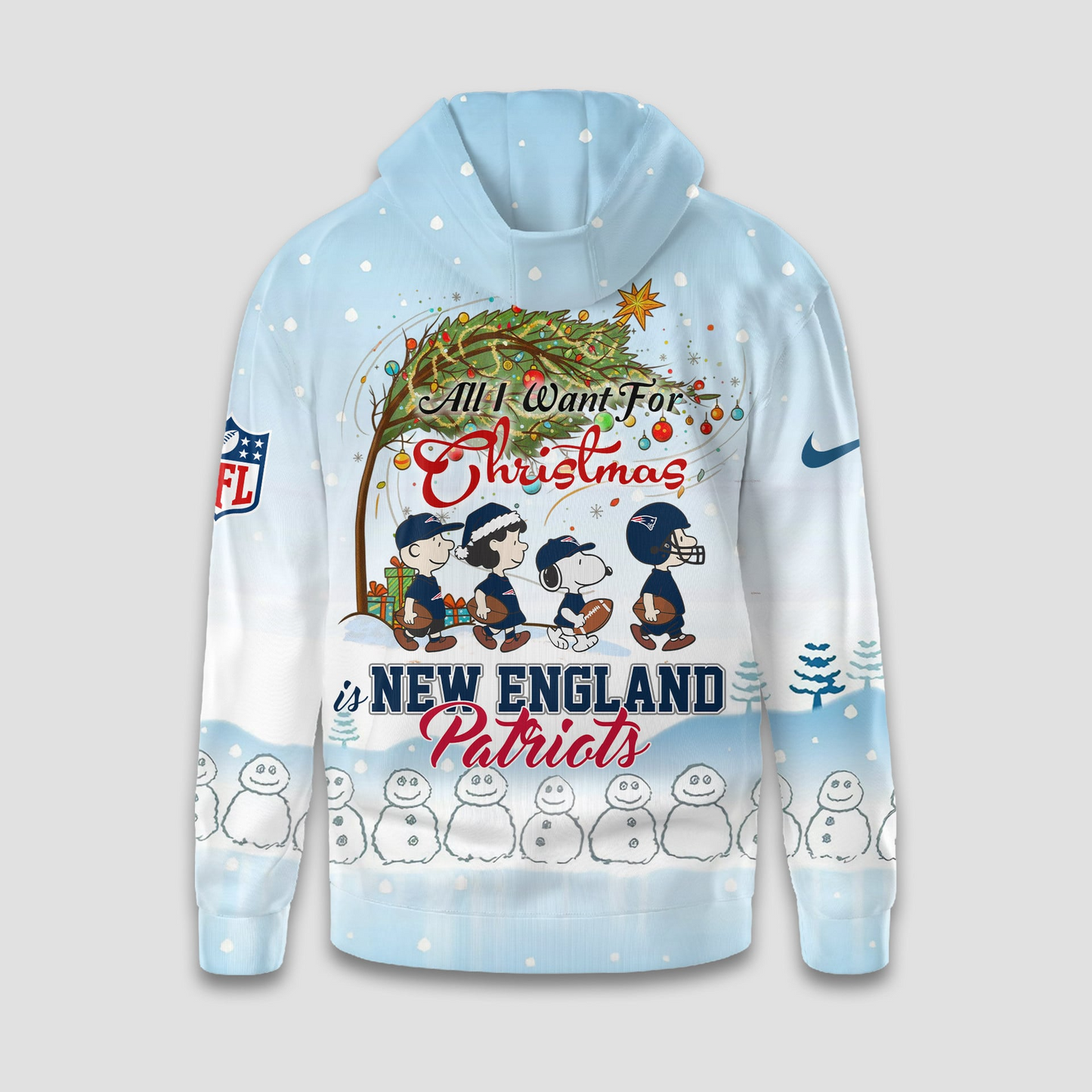 NEP Premium NFL Peanuts Snow Day Hoodie DDT CTND