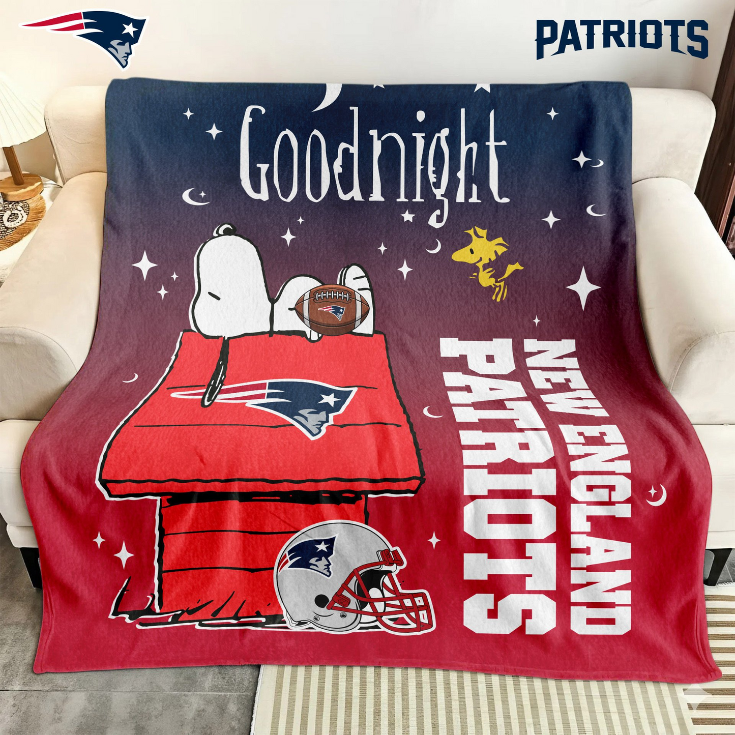 NEP Premium NFL Snoopy Fan Blanket DDT NTL