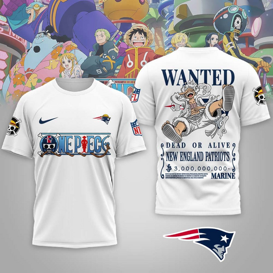 NEP Premium NFL Wanted Monkey D Luffy 3D Shirt DDT NTL
