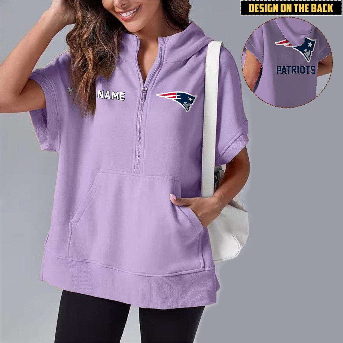 NEP x NFL Short Sleeve Zip Hoodie DATND TANTD