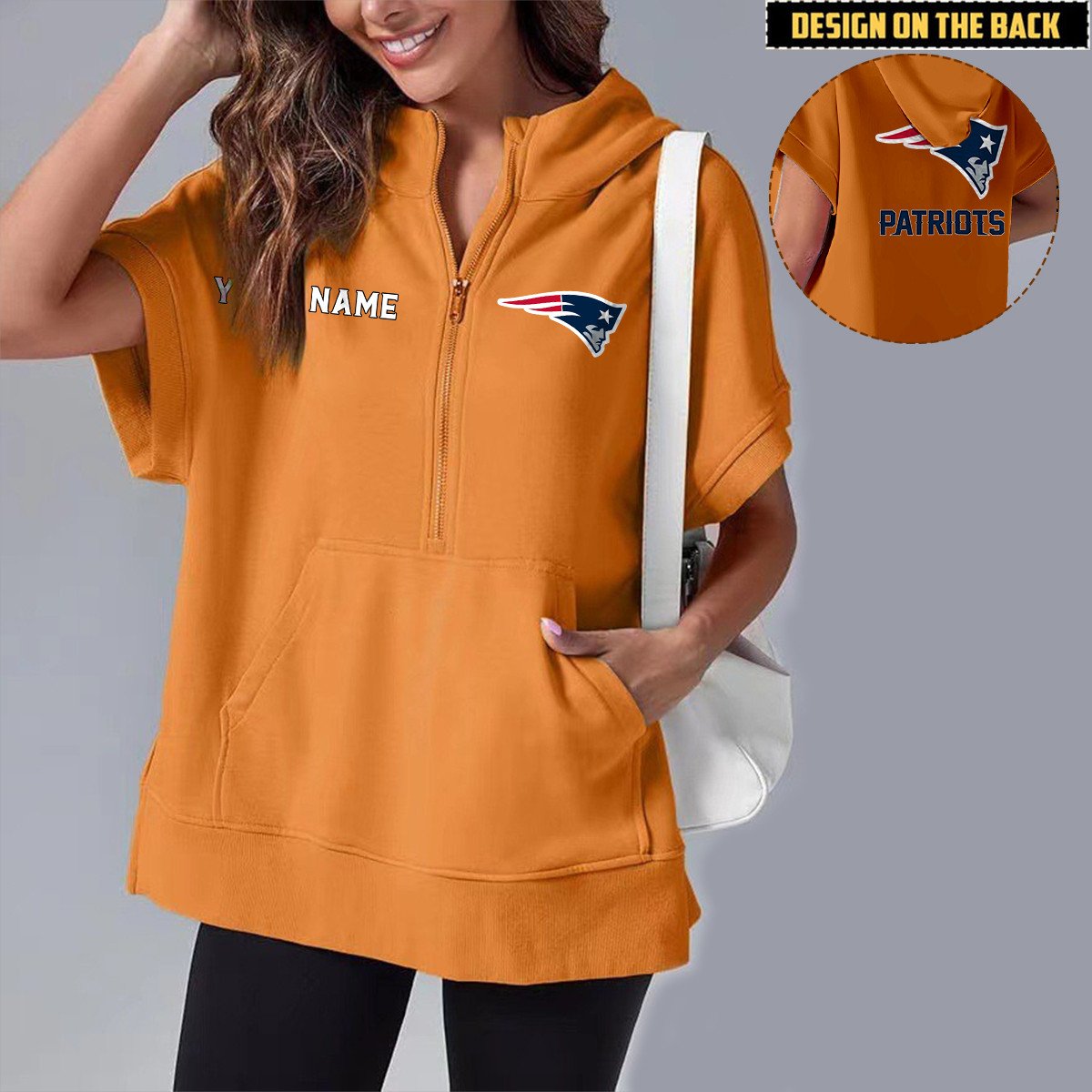 NEP x NFL Short Sleeve Zip Hoodie DATND TANTD